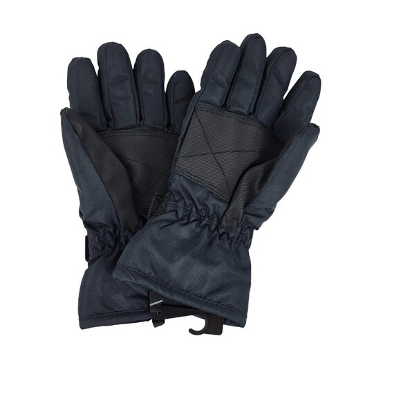 isotoner Kids Waterproof Winter Gloves Fleece Lining Black Small Medium New - Picture 4 of 6